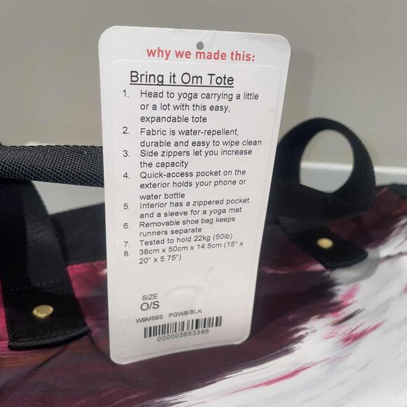 LULULEMON - Set of 3 Bags - ALL NWT Bring it Om Tote & In The Present Pouches - Picture 2 of 14